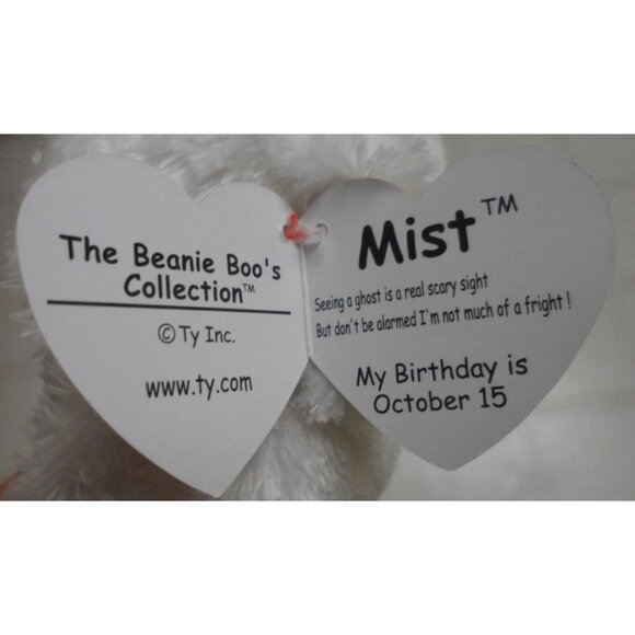 Ty Beanie Boos Mist Halloween Ghost Plush Toy - Picture 2 of 9